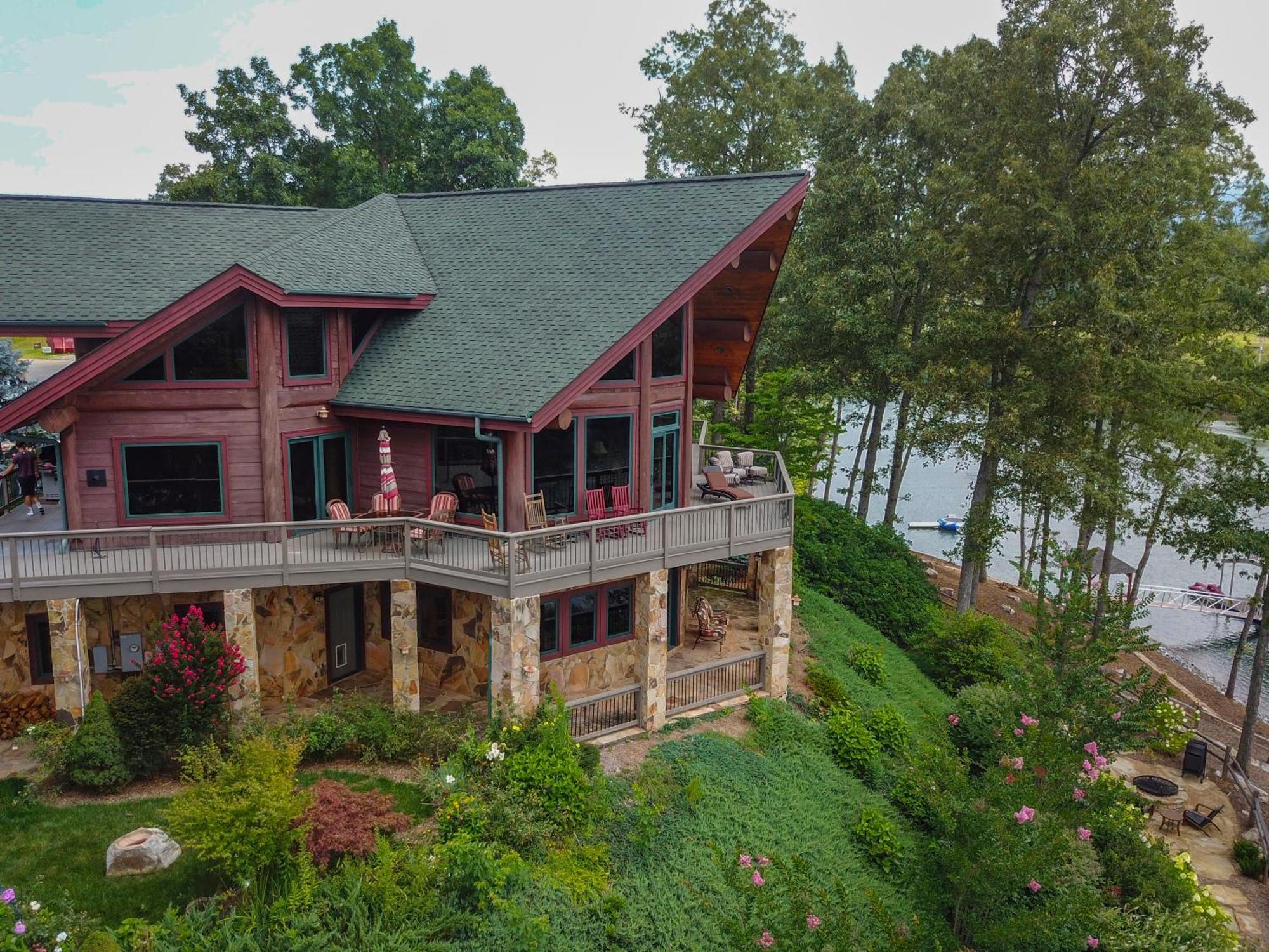 Stonecrest Lodge Lake Front Home With Private Boat Dock Hiawassee Exteriér fotografie